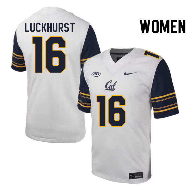 Women #16 Michael Luckhurst California Golden Bears ACC Conference College Football Jerseys Stitched